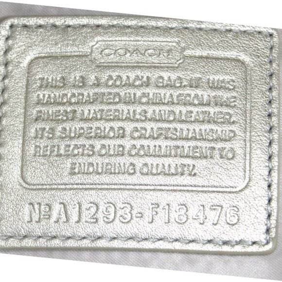 Coach Signature Metallic Jacquard Shoulder Bag F13476 - Picture 8 of 8